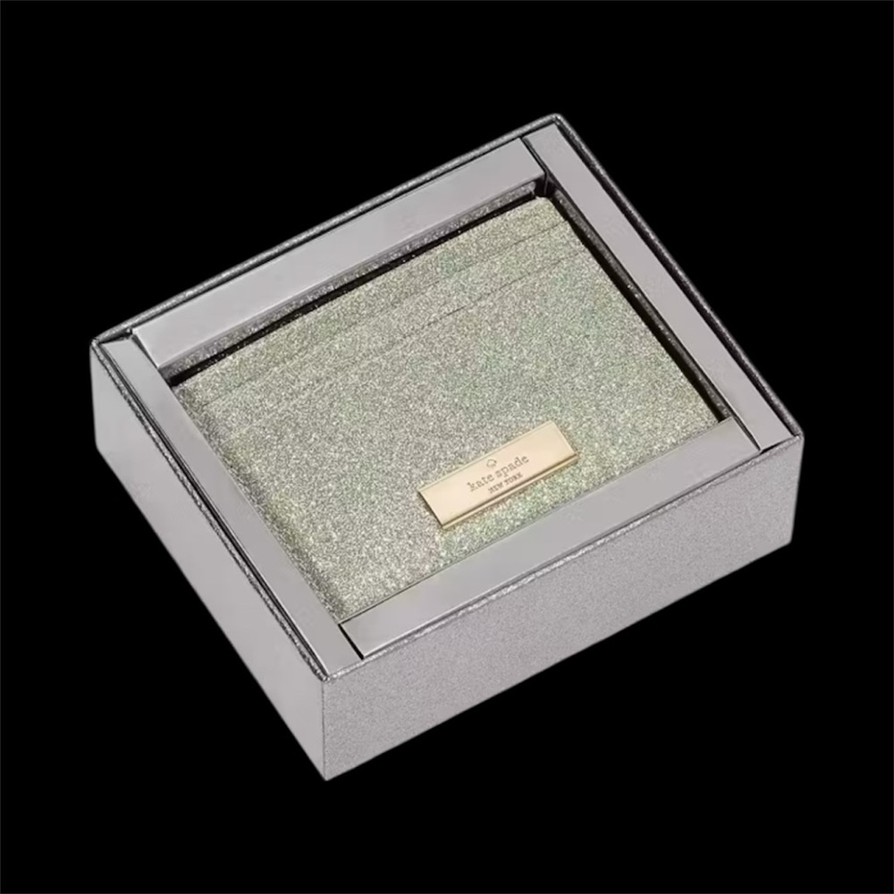 Kate Spade Kenzie Boxed Glitter Small Cardholder (Style Number KK323)